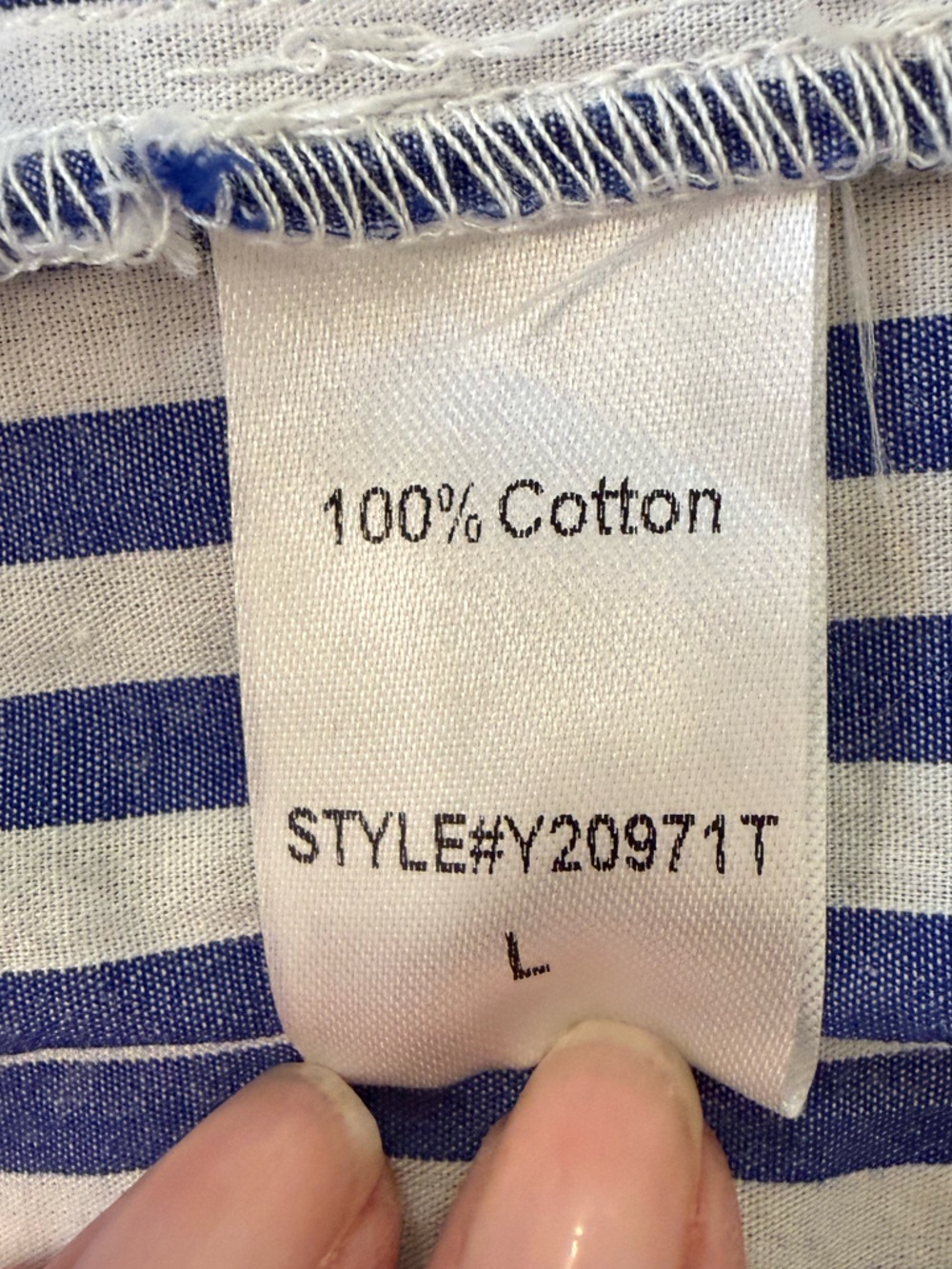 Tuckernuck Pomander Place Kenzo Blue White Stripe Sleeveless Mini Dress Large - Picture 9 of 10